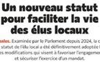 UN NOUVEAU STATUT DE L'ÉLU LOCAL !