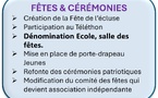  NOTRE PROGRAMME "FÊTES &amp; CÉRÉMONIES" - LE RÉSUMÉ !
