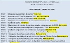 DEUXIÈME CONSEIL MUNICIPAL: UNE DÉCISION FORTE !
