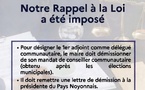 NOTRE RAPPEL À LA LOI ENTENDU ET APPLIQUÉ !