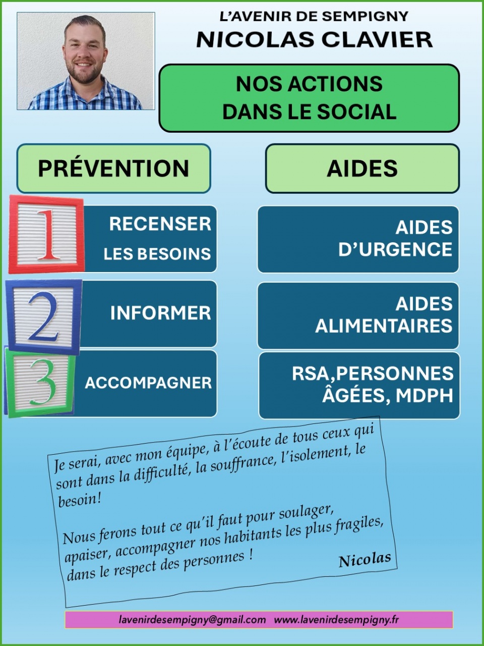AFFICHE PROGRAMME SOCIAL  